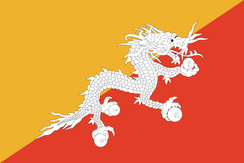 Bhutan Official Flag