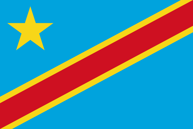Democratic Republic of the Congo Official Flag